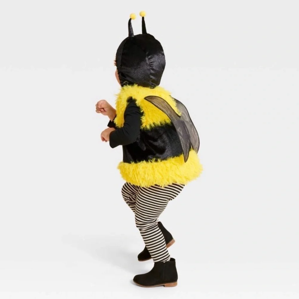 Buzzing Bee Kids Costume - Black and Yellow